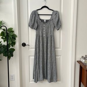 & other stories floral midi dress